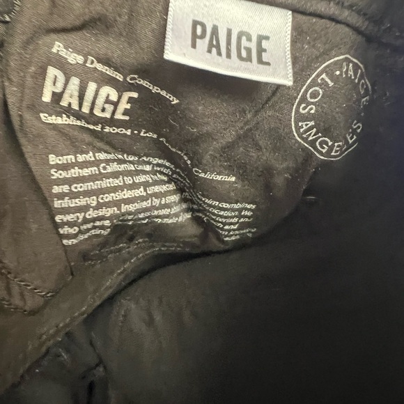 PAIGE Black Skyline Skinny Jeans, Size:28 - Picture 3 of 9